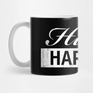 Hustle Harder Vintage (white) Mug